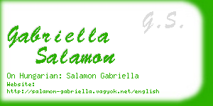 gabriella salamon business card